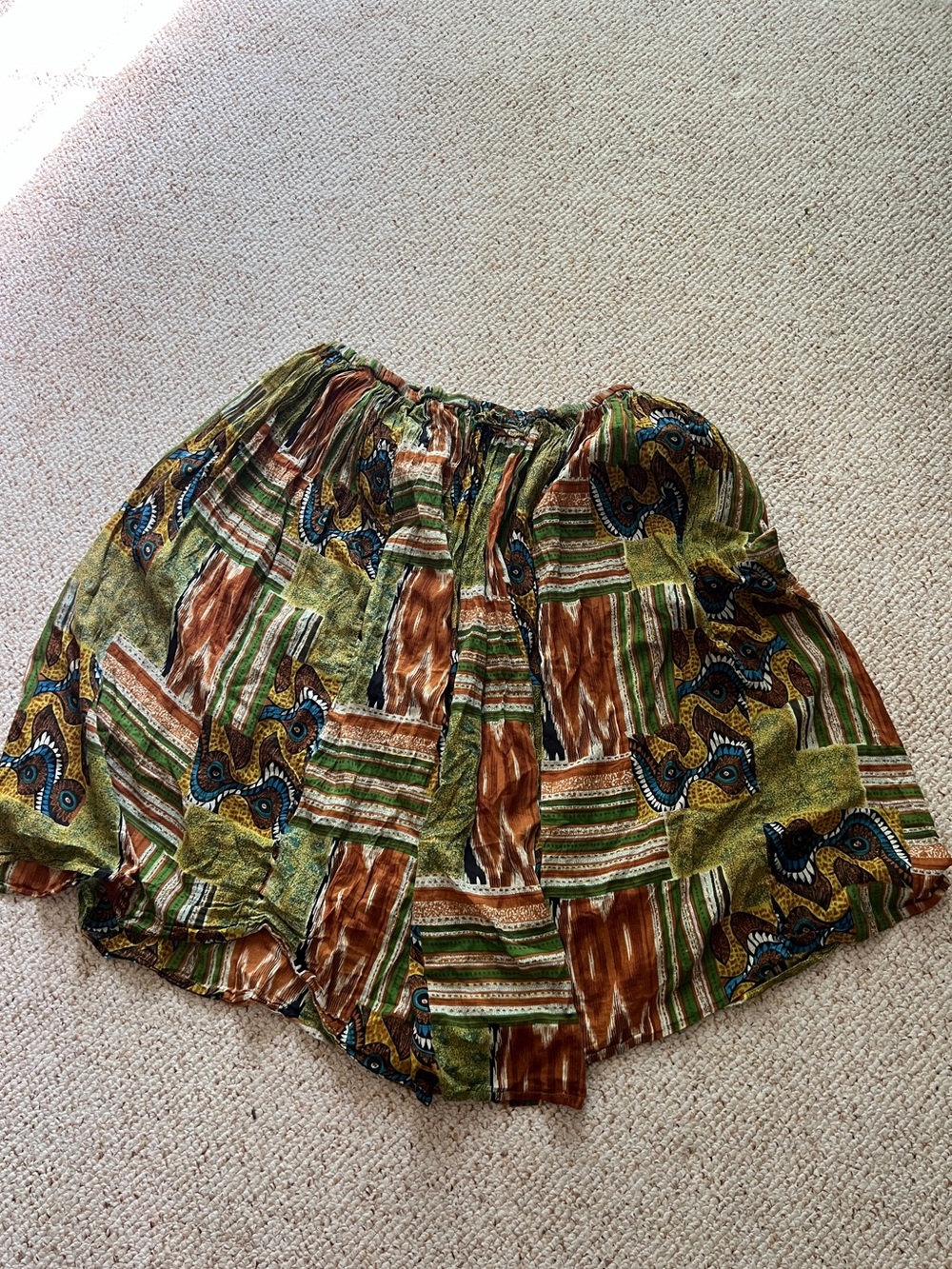Jane Ashley Patchwork 3XL Mixed Tribal African 100% Cotton Boho Flowy Eclectic